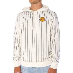 New Era Pinstripe Los Angeles Lakers Hoodie Herren Offwhite XXL von New Era