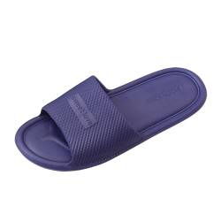 New front Damen Sommer Cozyslides weiche Hausschuhe Schlappen Slipper Badelatschen Badeschuhe für Strand Wandern Beach Pools Schwimm surfen Freizeit, Blau, 40-41 von New front