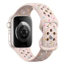 Silikon Sport Armband Kompatibel mit Apple Watch Armband 38mm 40mm 41mm 42mm 44mm 45mm 49mm für Damen Herren Umweltfreundlich Band Kompatibel mit iWatch Series 9 8 7 6 5 4 3 SE Ultra 2/1 von NewJourney