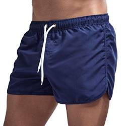 Sporthose Herren Kurz Sommer Shorts Freizeit Loose Fit Kurze Hosen Laufshorts Männer Baumwolle Jogginghose Fitnesshose Sport Sportshorts Bermuda Fitness-Shorts Strand Hose Trainingshose Tennishose von Newanna