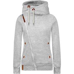 Newbestyle Jacke Damen Sweatjacke Vicky Zip Hoodie Pulli Oberteile Damen Kapuzenpullover Pullover mit Kapuze und Kordel von Newbestyle