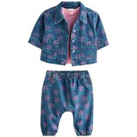 Next Shirt & Hose 3-teiliges Baby-Set mit Jacke, Jeans und T-Shirt (3-tlg) von Next