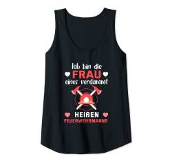 Damen Ich bin die Frau eines verdammt heißen Feuerwehrmanns Tank Top von NextLevel Merch