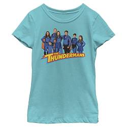 Nickelodeon Thundermans Group Mädchen-T-Shirt, kurzärmelig, Tahiti-Blau, M von Nickelodeon