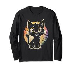 Cartoon Katze Urban Stylisch Katzen Langarmshirt von Niedlche Katzen Designs by xim