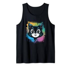 Cartoon Katze Urban Stylisch Katzen Tank Top von Niedlche Katzen Designs by xim