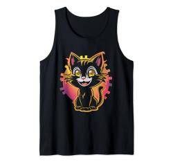 Cartoon Katze Urban Stylisch Katzen Tank Top von Niedlche Katzen Designs by xim