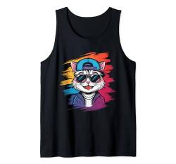 Cartoon Katze Urban Stylisch Katzen Tank Top von Niedlche Katzen Designs by xim