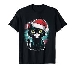 Cartoon Weihnachten Katze Urban Stylisch Katzen T-Shirt von Niedlche Katzen Designs by xim