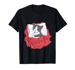 Kätzchen Baby Katze Katzen Hauskatze Kinder Kind Schlafmütze T-Shirt von Niedliche Tiere für Kinder