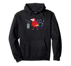 Papagei Singender Musiker Gesangslehrer Vögel Pullover Hoodie von Niedliche ironische Papagei Vogel Zitate & Sprüche