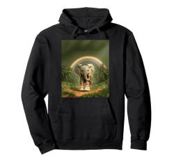 Niedlicher Baby Elefant mit bunten Turnschuhen Pullover Hoodie von Niedlicher Tierdruck