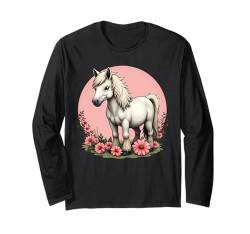 Shetland Pony Mädchen Pferde Reiten Damen Reiterin Shetty Langarmshirt von Niedliches Shetland Pony Outfit Shetty Reitstall