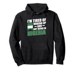 Nigerianische Flagge Pullover Hoodie von Nigerian Gifts for men and women