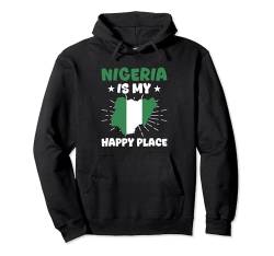 Nigerianische Flagge Pullover Hoodie von Nigerian Gifts for men and women