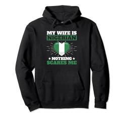 Nigerianische Flagge Pullover Hoodie von Nigerian Gifts for men and women