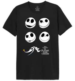 Nightmare Before Christmas Herren Mejackdts004 T-Shirt, Schwarz, M von Nightmare Before Christmas