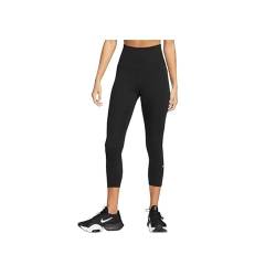 NIKE DM7276-010 W NK ONE DF HR Crop TGHT Leggings Damen Schwarz-Weiss Größe XS von Nike