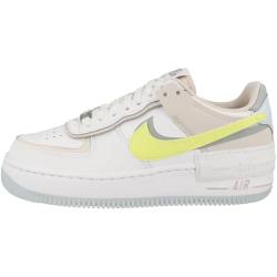 NIKE Damen Air Force 1 Shadow Sneaker, White Lt Lemon Twist Wolf Grey, 42.5 EU von Nike