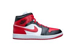 Nike Air Jordan 1 Mid Bred Toe (W), 42 EU von Jordan