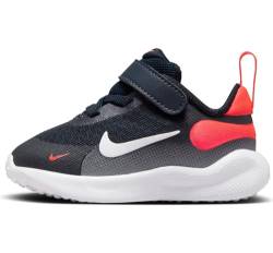 Nike Jungen Unisex Kinder Revolution 7 (TDV) Sportschuh, Mehrfarbig Dark Obsidian White Bright Crimson Black, 17 EU von Nike