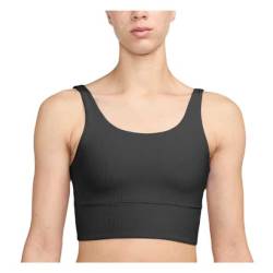 Nike W NK Infina Soft Wide Rib Light Support Bra Damen (Schwarz S) Sport-BHs von Nike