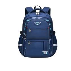 Nilnyvda Kinder Orthopädie Schultaschen for Mädchen Jungen Wasserdichte Rucksäcke Grundschulkinder Rucksack Mochila Infantil Escolar(Small blue) von Nilnyvda