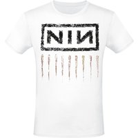 Nine Inch Nails T-Shirt - Downward Spiral - S bis 3XL - für Männer - Größe L - weiß  - Lizenziertes Merchandise! von Nine Inch Nails