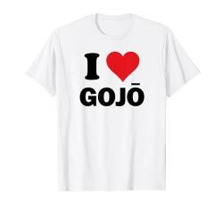 I Heart Gojo Japan Love Japanisches Souvenir-Artikel T-Shirt von Nippon City Town Custom Novelty Merch