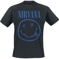 Nirvana T-Shirt - Blue Logo - S bis XXL - für Männer - Größe XXL - schwarz  - Lizenziertes Merchandise! von Nirvana