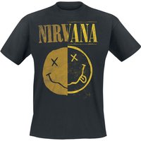 Nirvana T-Shirt - Spliced - S bis XXL - für Männer - Größe XXL - schwarz  - Lizenziertes Merchandise! von Nirvana