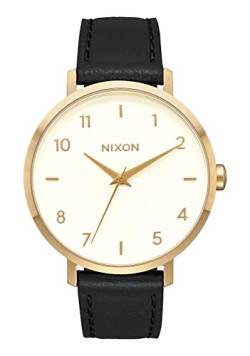 Nixon Damen Analog Quarz Smart Watch Armbanduhr mit Leder Armband A1091-2769-00 von Nixon