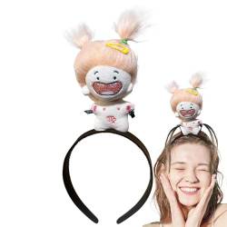 Nmkeqlos Puppenhaarband, Plüschpuppenstirnband, Plüsch-Sternbild-Puppen-Haarband, Plüschpuppen-Kopfschmuck, Haarschmuck für Mädchen, Kinder, Kinder von Nmkeqlos