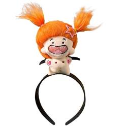 Nmkeqlos Puppenhaarband, Plüschpuppenstirnband,Haarreif mit Sternbild-Plüsch-Haarband - Plüschpuppen-Kopfschmuck, Haarschmuck für Mädchen, Kinder, Kinder von Nmkeqlos