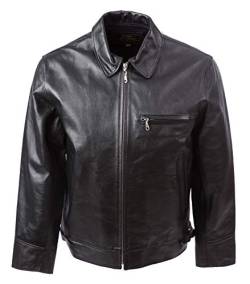 Noble House Herren Lederjacke Highway Motorradjacke Bikerjacke echt Pferdeleder (4XL) von Noble House