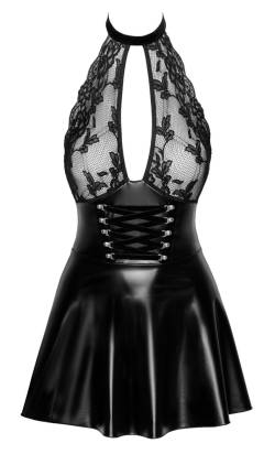 Minikleid im edlen Material-Mix von Noir