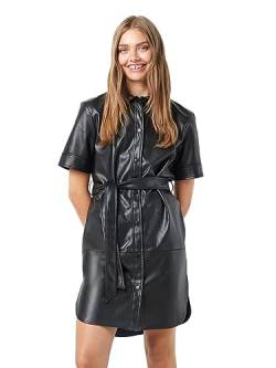 Noisy may Damen Nmandy Pu 2/4 Shirtdress Noos, Schwarz, L von Noisy may