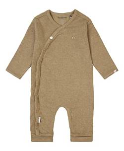 Noppies Baby Unisex Baby U Playsuit ls Rib Nevis Overalls, Light Green Melange-N092, 56 von Noppies