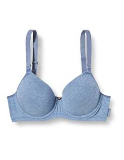 Noppies Damen Cotton Comfort Nursing Bra Gepolsterter BH, Light Blue Melange - P972, 80E EU von Noppies