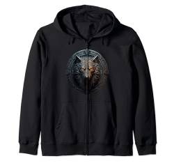 Wolf Odin Nordmann nordische Kultur Runen Mythologie Viking Kapuzenjacke von Nordische Kultur Nordmänner Viking Geschenke Shop