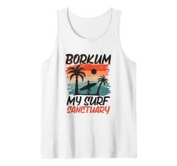 Surfing bei Borkum Tank Top von Nordsee Urlaub in Deutschland