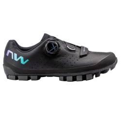Northwave Hammer Plus Damen MTB Fahrrad Schuhe schwarz/Iridescent 2024: Größe: 38 von Northwave