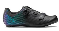 Northwave Storm Carbon 2 Rennradschuhe, Fahrradschuhe, Radschuhe, Schwarz 45 von Northwave