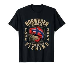 Angelurlaub Angeltour in Norwegen Smøla T-Shirt von Norwegen Angel Tour für Angler Gruppe 2024