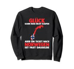 Norwegische Flagge Glück kann man nicht kaufen Norwegen Sweatshirt von Norwegischer Fan Norwegen Flagge Herren Damen