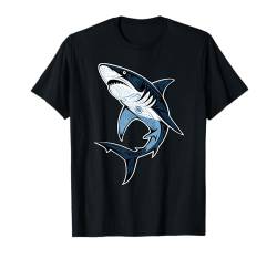 Blauer Hawaii-Fan im Retro-Stil, für den Sommer, auf Reisen, für Damen und Herren T-Shirt von Novelty Fish Vacations Shark Lover Husband Dad