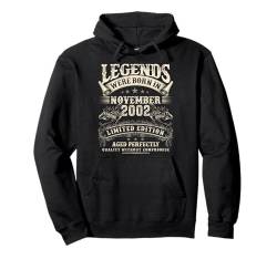 Retro 22. Geburtstag Geschenke für Männer 22 Jahre alt November 2002 Pullover Hoodie von November Birthday Gifts For Legendary Men Apparel