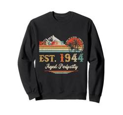 November 1944 Retro 80. Geburtstag Geschenke für Männer 80 Jahre alt Sweatshirt von November Birthday Vintage Outfit For Men Women