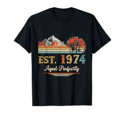 November 1974 Retro 50. Geburtstag Geschenke für Männer 50 Jahre alt T-Shirt von November Birthday Vintage Outfit For Men Women