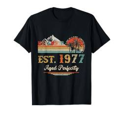 November 1977 Retro 47. Geburtstag Geschenke für Männer 47 Jahre alt T-Shirt von November Birthday Vintage Outfit For Men Women